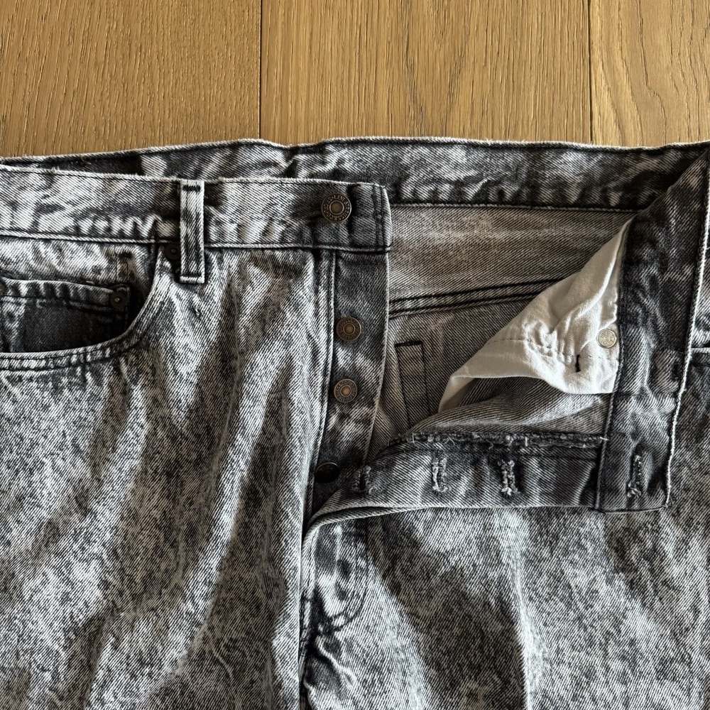 Vintage Levis 501xx Jeans Mens 36x30 (33x30) Black Acid Wash 80s Made in USA - Picture 5 of 14